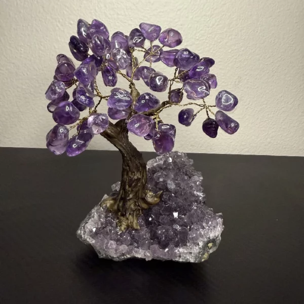 Raw Amethyst Crystal Tree | Handmade Gemstone Tree for Healing, Chakra Balancing & Home Decor | Spiritual Gift - Image 2