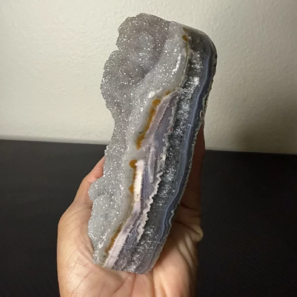 Raw Druzy Green Amethyst Heart | Healing Stone for Heart Chakra | Spiritual Gift | Crystal for Love & Clarity - Image 2